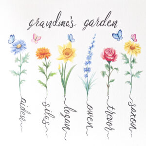 Watercolor Flower Garden